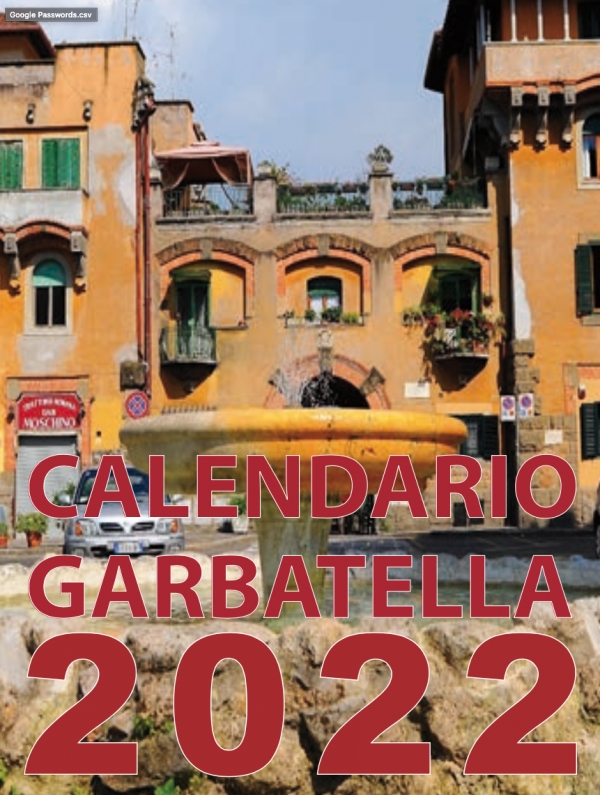 CALENDARIO GARBATELLA 2022